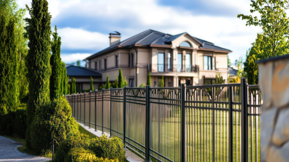 nowoczesny dom z wielkim ogrodem | ogrodzenia kraków